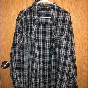 Black and White Flannel 3XL